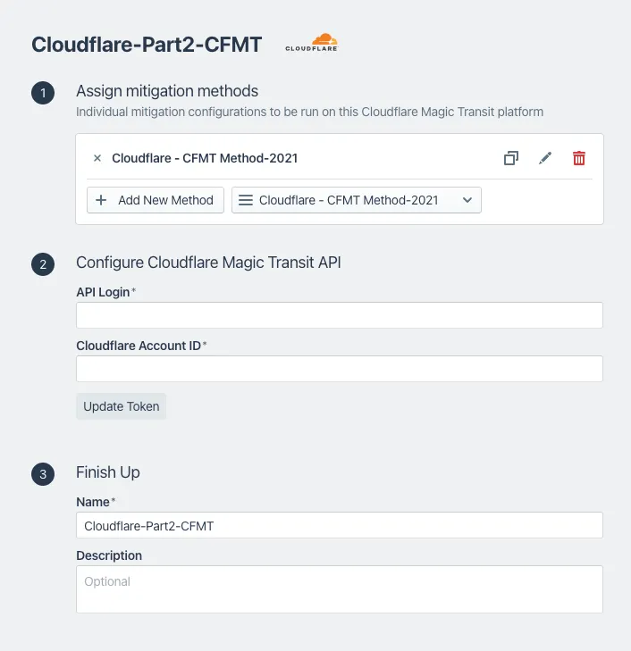 Kentik mitigation setup